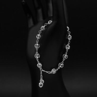 Lắc Tay Nữ Bạc Hiểu Minh LTU470S Bí Ngô hạt to