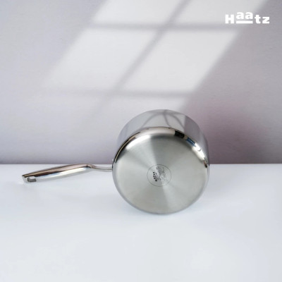 Quánh Inox316 Đúc Đáy Liền 3 Lớp Haatz CIC1240 Size 16cm - Hàng Chính Hãng Bảo Hành 5 Năm