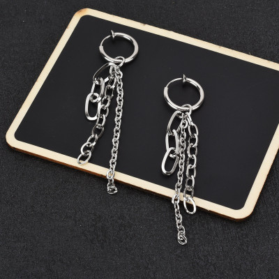 Bông tai xích combo nam nữ bao ngầu bao soái chuẩn nam thần