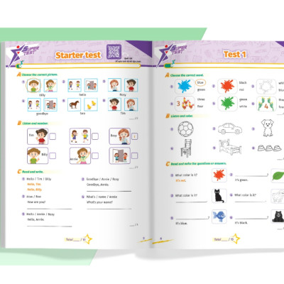 Sách Super Test - Đề kiểm tra nhanh Tiếng Anh Lớp 1 (MG)