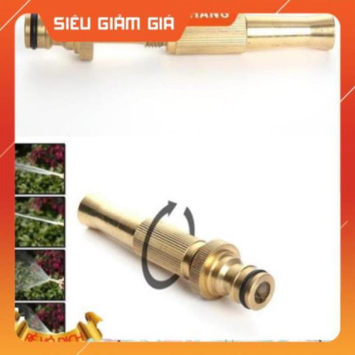 Bộ vòi xịt nước tưới cây đa năng tăng áp lực nước kèm dây tưới dạng lò xo co dãn 587814 loại 10m