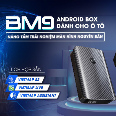 VIETMAP BM9 - Thiết bị dành cho màn hình theo xe ô tô - Tích hợp Dẫn đường - Vietmap S2 Vietmap Live - Hàng chính hãng 