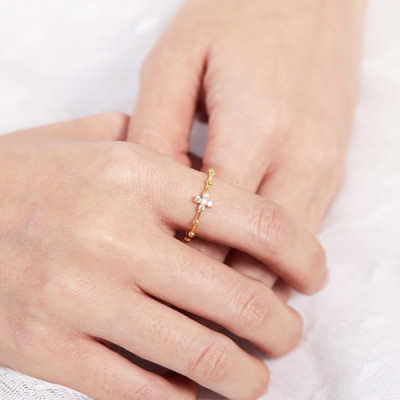 Nhẫn nữ bạc đẹp thánh giá HCM Gix Jewel N22