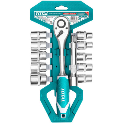 BỘ 12 CÁI SOCKET (1/2 INCH) & CẦN 2 CHIỀU TOTAL THT141121 - HÀNG CHÍNH HÃNG