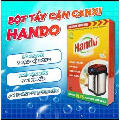 Bột tẩy cặn nước đá vôi ấm đun,bình đựng nước Hando 100Gr