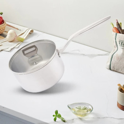 Quánh Inox316 Đúc Đáy Liền 3 Lớp Haatz CIC1240 Size 16cm - Hàng Chính Hãng Bảo Hành 5 Năm