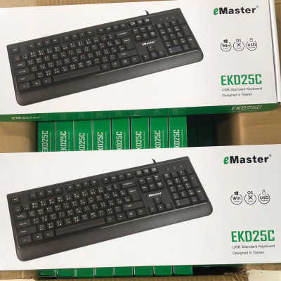 Bàn phím có dây Tiếng Hoa eMaster EKD25C - Hàng chính hãng