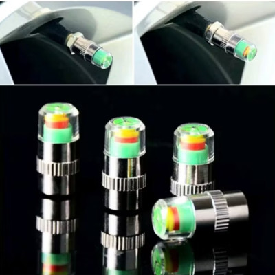 BỘ 4 CÁI NẮP ĐẬY CHÂN VAN XE MÁY ÔTÔ XE ĐIỆN CẢM BIẾN ÁP XUẤT LỐP THÔNG MINH 