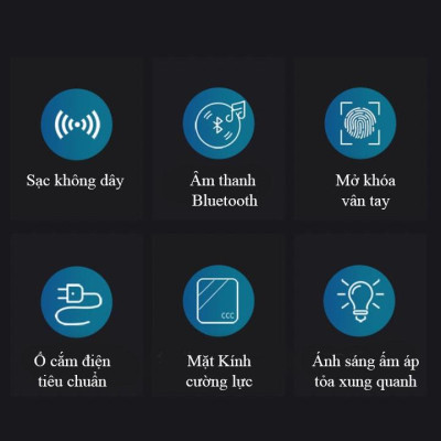 Tủ Đầu Giường Thông Minh Nhập Khẩu Juno Sofa HHP-TDG001 Cao Cấp