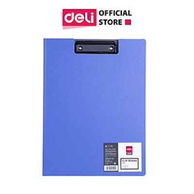 Trình Ký A4 Deli - Khổ A4 - Kẹp Kim Loại - Xanh Dương - 1 Chiếc - W5440