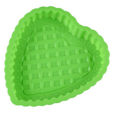 Khuôn silicon làm đế bánh, rau câu hình trái tim đan xen - Loại 24 cm – Mã số 1105