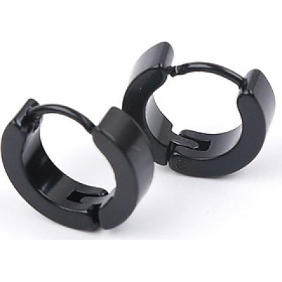 Cặp bông tai nam khoen inox không đen BHBT222