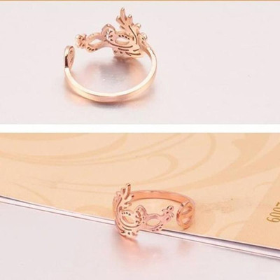 Nhẫn nữ - Nhẫn titan nữ thời trang cao cấp mặt nạ cách điệu thép không gỉ titanium trangsucpt 3 màu sắc NNUT49