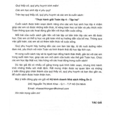 Sách - Thực Hành Giải Toán Lớp 4 Tập 2 (Dùng Chung Cho Các Bộ SGK Hiện Hành)