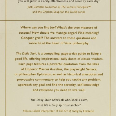 Sách tâm lý/kỹ năng sống tiếng Anh: The Daily Stoic : 366 Meditations on Wisdom, Perseverance, and the Art of Living: Featuring new translations of Seneca, Epictetus, and Marcus Aurelius