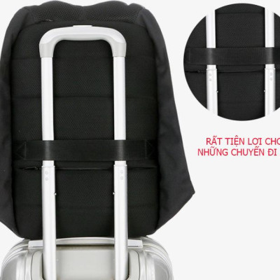 Ba lô nam thời trang đa năng tích hợp chế độ chống trộm cao cấp + sạc USB tiện dụng và siêu chống thấm nước(15,6")
