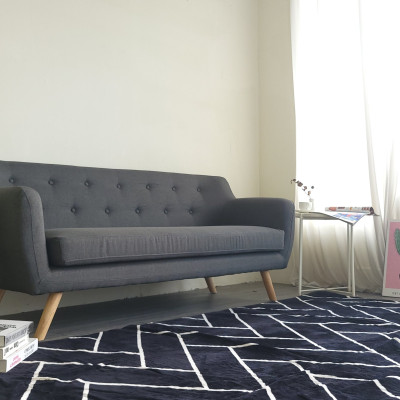 Sofa băng Juno sofa màu xám 178 x 77 x 70 cm 