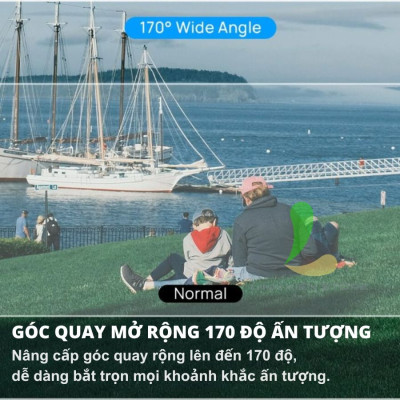 Camera hành trình Sjcam SJ4000 Air 4K Wifi - Máy quay hành động màn hình cảm ứng 2 inch quay liên tục lên đến 70 phút - Hàng nhập khẩu