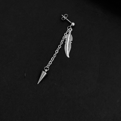 Khuyên tai lông vũ xích dài hình nón fashion new