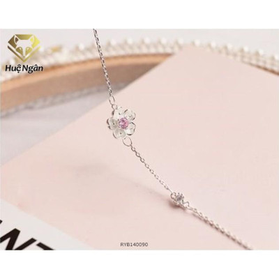 Lắc tay bạc 925 Huệ Ngân - Hoa anh đào RYB140090