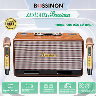 LOA BOSSINON N2283K (THÙNG SƠN PU BÓNG) _Kích thước: 535 (W) x 295 (D) x 300 (H)mm _Nặng 14kg _Công suất: 500Watts- HÀNG CHÍNH HÃNG