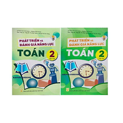 Sách - Combo phát triển và đánh giá năng lực toán 2 - tập 1+ 2
