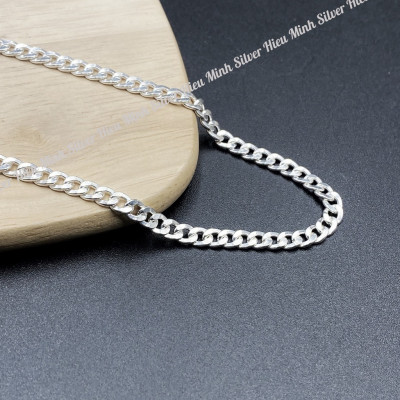 Dây Chuyền Vòng Cổ Bé Trai Bạc Ta Không Xi Mạ Bạc Hiểu Minh DTE083