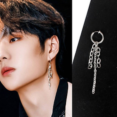 Bông tai xích combo nam nữ bao ngầu bao soái chuẩn nam thần