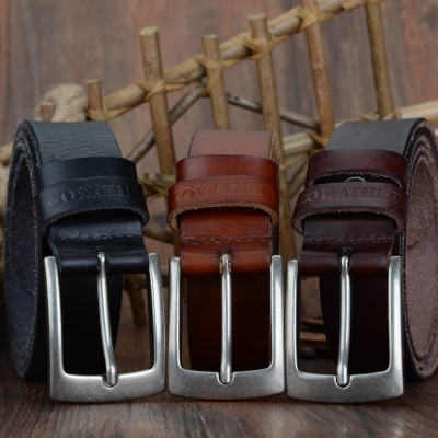 Thắt Lưng Da Bò Chính hãng COWATHER XF018 Nâu