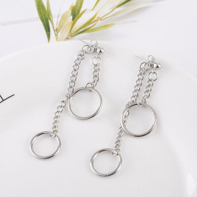 Đôi bông tai chuỗi tròn thả xuông thời trang tinh tế