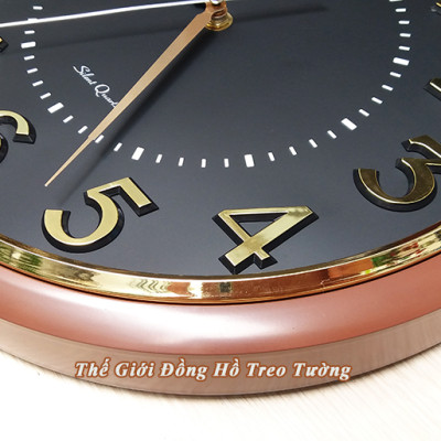 Đồng Hồ NHẠC CHUÔNG Báo Giờ Có 16 Điệu NHẠC GÕ Báo Giờ - Máy Kim Trôi EASTAR Nhật - Số nổi 3D Viền Nâu Mặt Đen – Tặng Pin Maxell - Bảo Hành 1 Năm