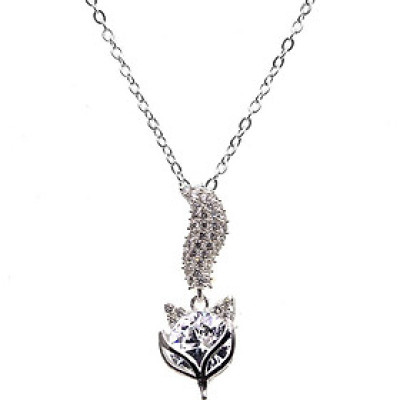 Dây Và Mặt Dây Chuyền Bạc Hiểu Minh DMD209W hồ ly