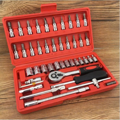 Bộ Dụng Cụ Đa Năng 46 Chi Tiết Cầm Tay Loại Tốt- Hoàn Hảo Cho  Việc Sửa Chữa, ĐÈN TRANG TRÍ , ĐỒNG HỒ TREO TƯỜNG