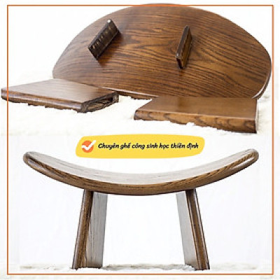 Ghế Công Sinh Học Thiền Định Gỗ Đặc Cao Cấp Nhập Khẩu – Đa Năng: Thư Giãn, Làm Việc, Đọc Sách, Tốt Cho Sức Khỏe