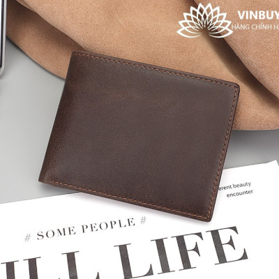 Ví Nam Ngang Cao Cấp Sang Trọng, Chất Liệu Bền Đẹp, Ví Da Nam, Ví Nam Cầm Tay Nhiều Ngăn Tiện Lợi - Hàng chính hãng