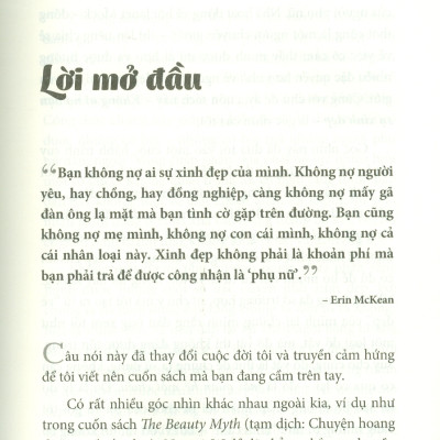 Không Ai Nợ Bạn Sự Xinh Đẹp - Women Don