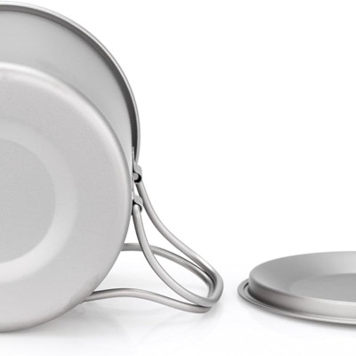 Cốc Titanium Keith Ti3207 có tay cầm và nắp đậy - 600ml