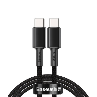 Cáp sạc nhanh siêu bền C to C Baseus High Density Braided PD 100W (5A/20V, E-marker Chip, Type C to Type C Fast Charging)