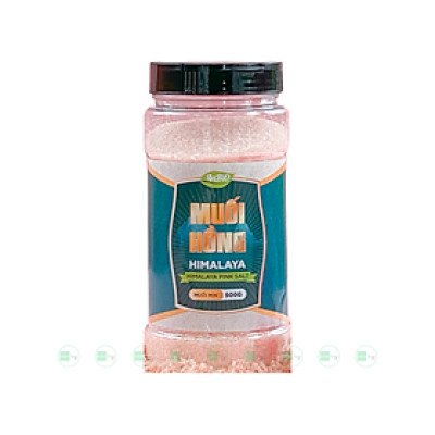 Muối hồng Himalayan dạng mịn và hạt hũ 500gr AnBio
