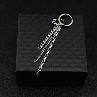 Khuyên tai hoa tai ba xích so le mix hạt soái ca