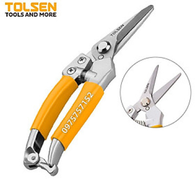 Kéo cắt cành, kéo tỉa dăm công nghiệp lưỡi INOX không gỉ TOLSEN 200mm, đồ dùng làm vườn - Tiêu chuẩn xuất khẩu Châu Âu