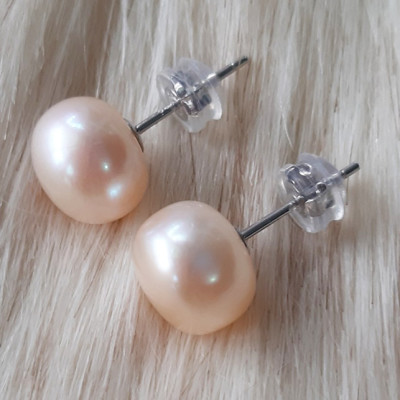 Bông tai bạc ngọc trai nuôi BHBT374