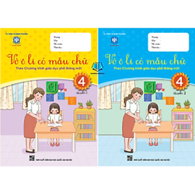Sách - Vở ô li có mẫu chữ lớp 4 (luyện viết và trình bày)