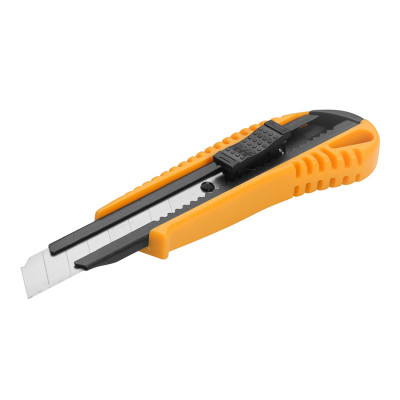 Dao rọc giấy cán nhựa 30001 TOL lưỡi thép không gỉ, khóa an toàn, kích thước 18mmx100mm - Hoa Sen Home - Hàng chính hãng