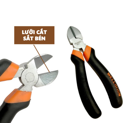 Kìm cắt dây - Kìm cắt dây điện đa năng, tay cầm bọc nhựa cao cấp - Cắt đường kính sản phẩm đến 200mm ( 8 inch )