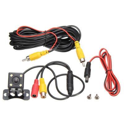 Camera Lùi Dành Cho Ô Tô Chống Nước 4 LED - Hàng Nhập Khẩu