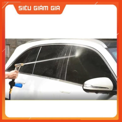 Bộ dây vòi xịt nước rửa xe, tưới cây . tăng áp 3 lần, loại 7m, 10m 206701-3 đầu đồng,cút+tặng túi đựng bút