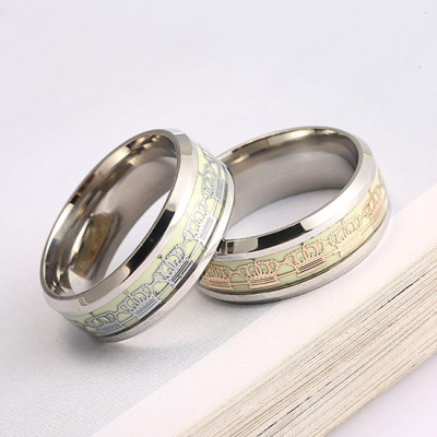 Nhẫn nam nữ dạ quang hình vương miện