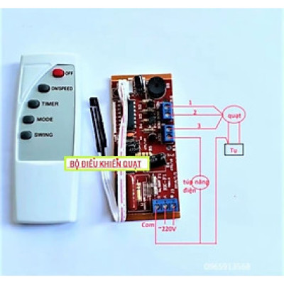 BỘ MẠCH ĐIỀU KHIỂN QUẠT TỪ XA THUẬN TIỆN CHO MỌI GIA ĐÌNH 