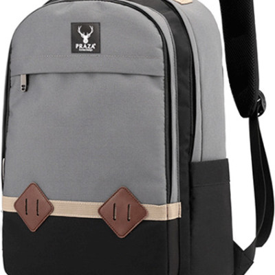 Combo Balo Thời Trang Hàn Quốc PRAZA - BL167 (Xám phối Đen) Và Túi Đeo Chéo PRAZA - DC095 (Đen)